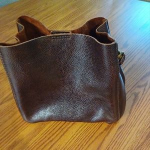 Portland butterfly bucket bag. This is an original Portland leather bag.